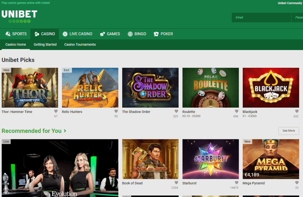 Unibet Casino Available To Players In The UK